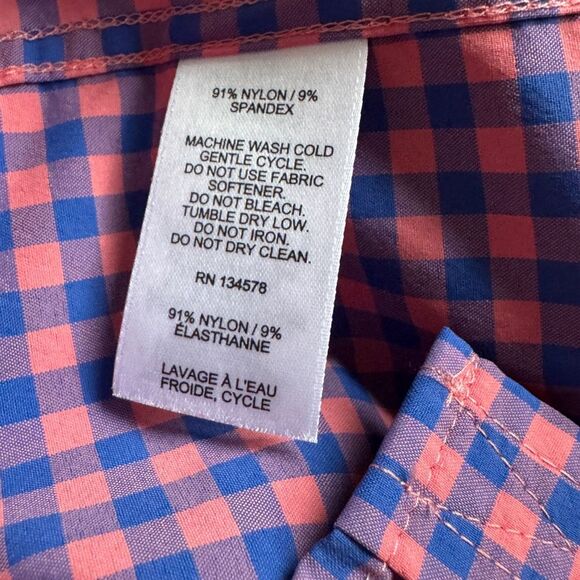 Vineyard Vines Lot of 2 Boys Performance Gingham Check Button Down Shirts M NWT - Picture 8 of 10